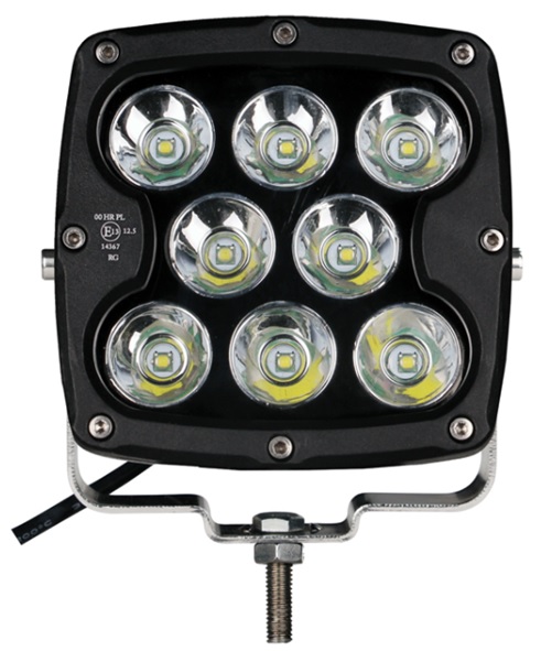 Exploradora Cuadrada 5&quot; 80w 8 led Cree 10w 12v/24v ECE IP67