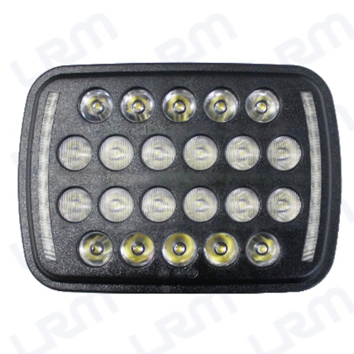 Optica Cuadrada 7&quot; 22 Led DRL 4-6052-BC