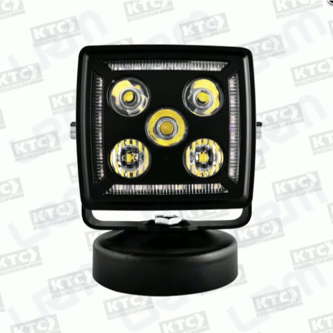 Expl Cuad 5+24 LED 7 x 4 cm DRL Ambar 0038-E 