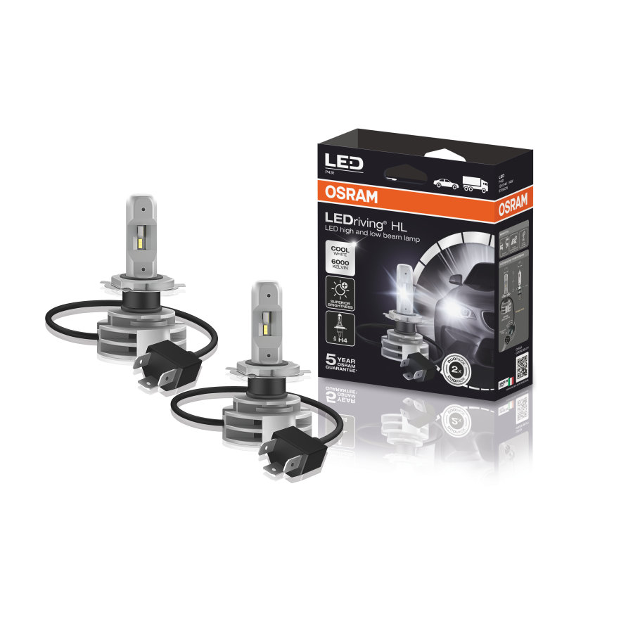 H4 Led Osram Premium x Jgo Garantia 5 Años